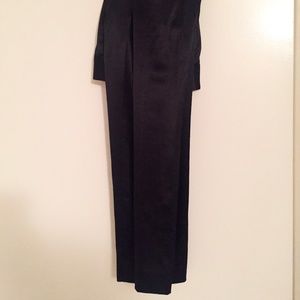 Black Silk Capri Pants